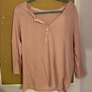 Gap size large pink button down t shirt!